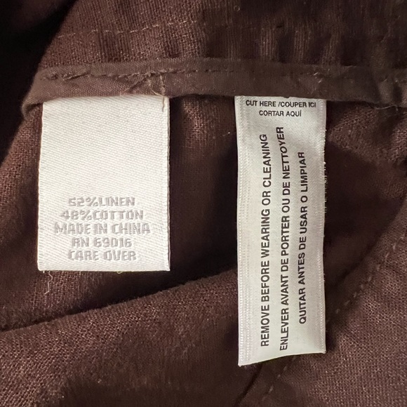 Relativity Lightweight Dark Brown Button Down Linen Blend Jacket, NWOT, Size L - Picture 5 of 15